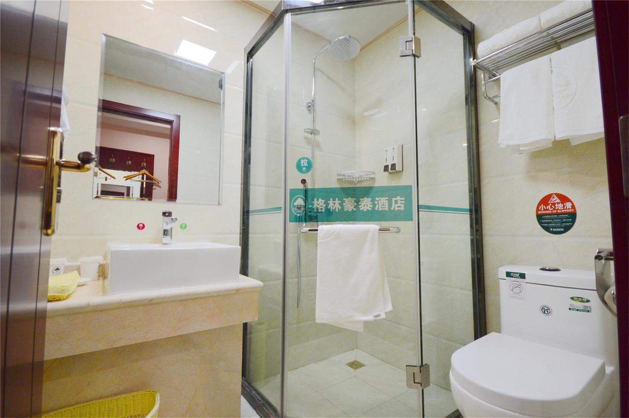 Greentree Inn Jiangsu Suzhou Kunshan High Speed Rail Station Hengshan Road Express Hotel Exterior foto